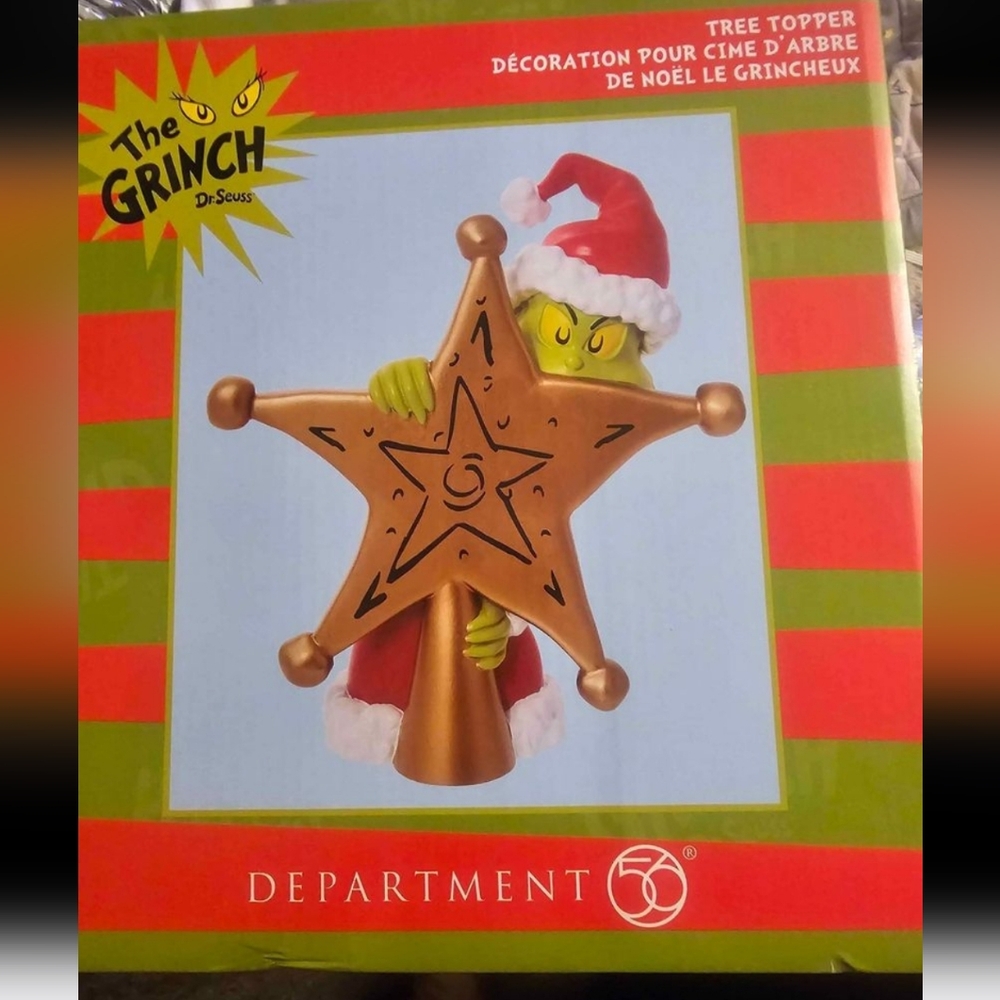 Dept 56 grinch tree topper